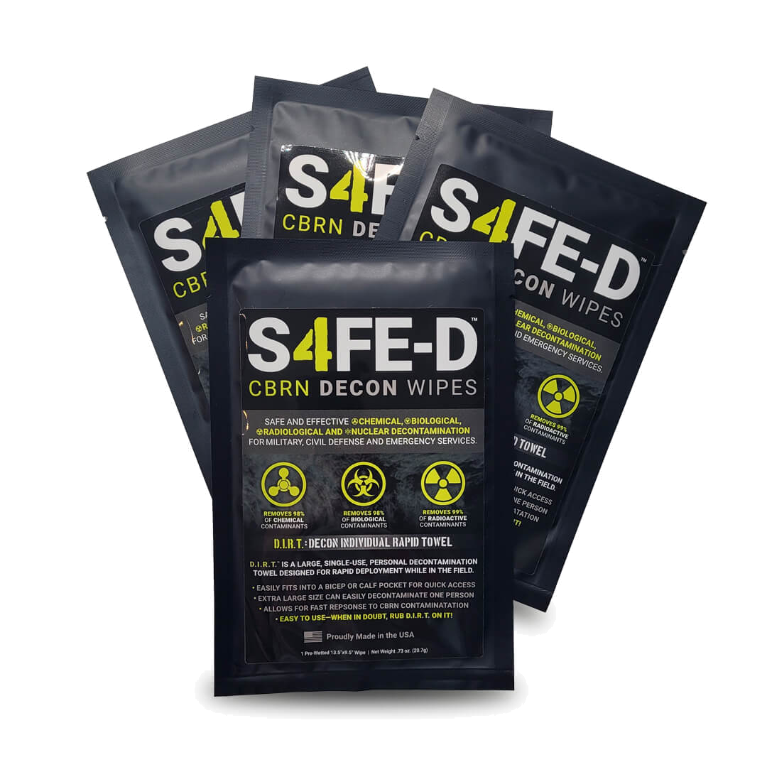 S4FE-D D.I.R.T. extra-large single-use decon towel pouch