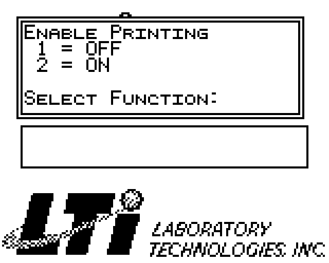 Genii assay print-options screen showing report format selection