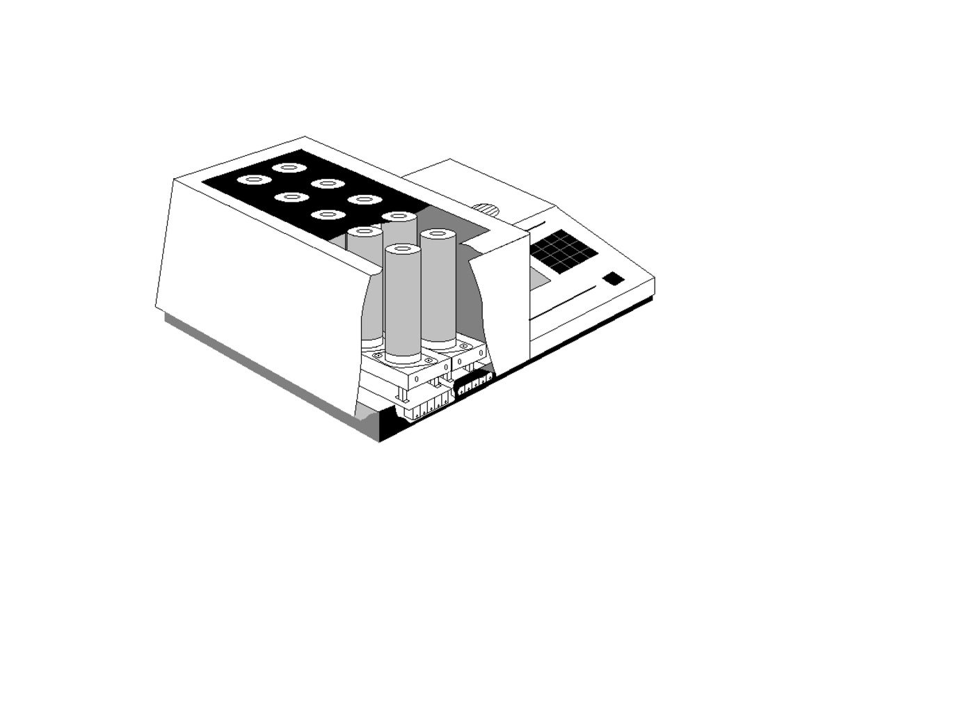 Annotated cutaway technical illustration of the LTI Multi-Wiper produced by Laboratory Technologies engineering — selected for inclusion in Bushberg's The Essential Physics of Medical Imaging