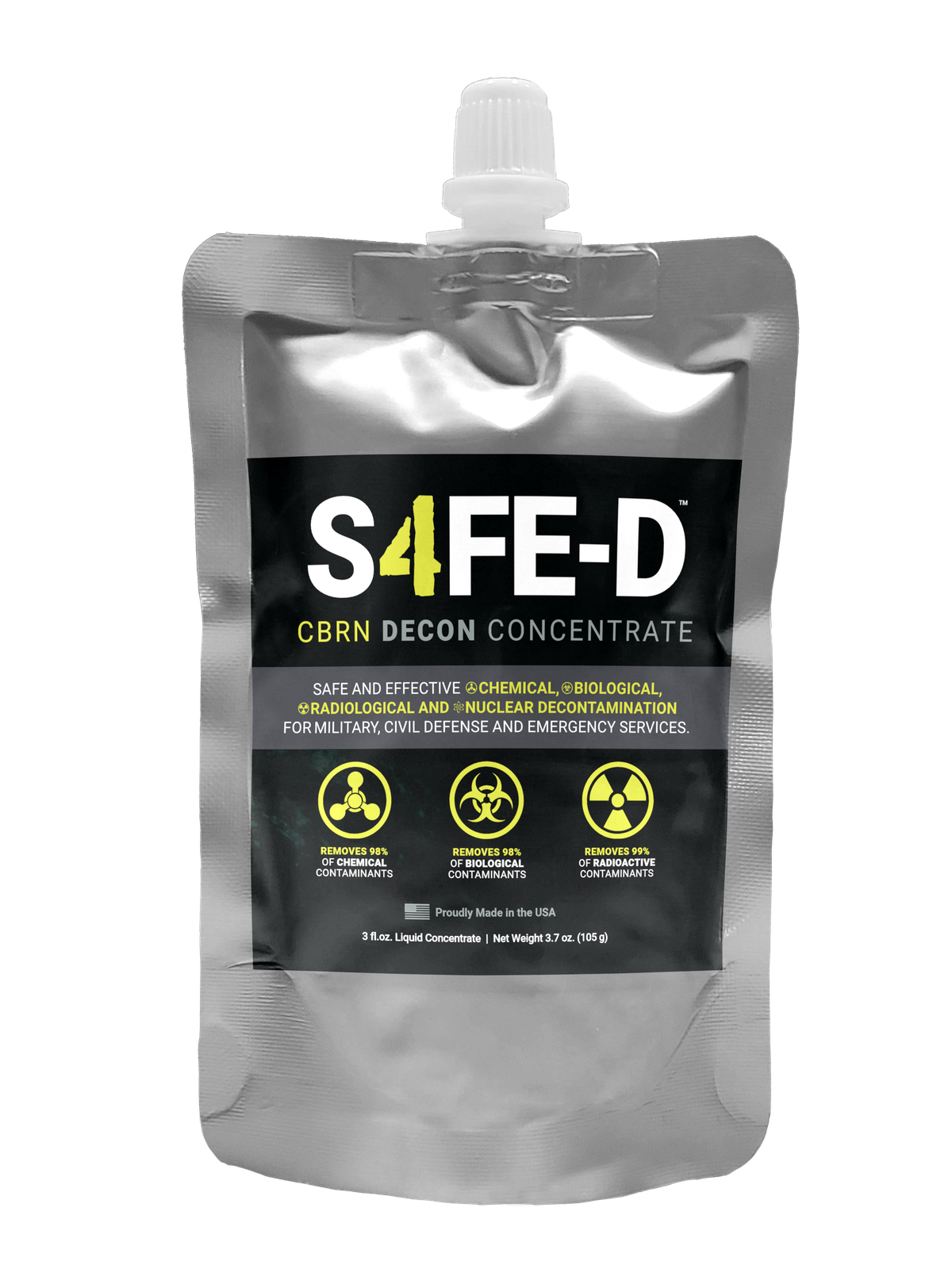 S4FE-D 3 oz concentrate squeeze pouch — exact refill for a 32 oz spray bottle