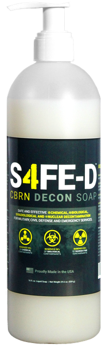 S4FE-D Hand & Body Soap 16 oz pump bottle